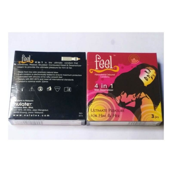 Hộp bao cao su Feel 4 in 1