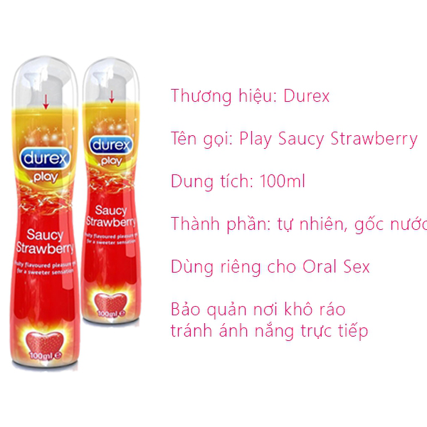 Gel Bôi Trơn Durex Play Strawberry 100ml