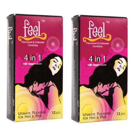 Hộp bao cao su Feel 4 in 1